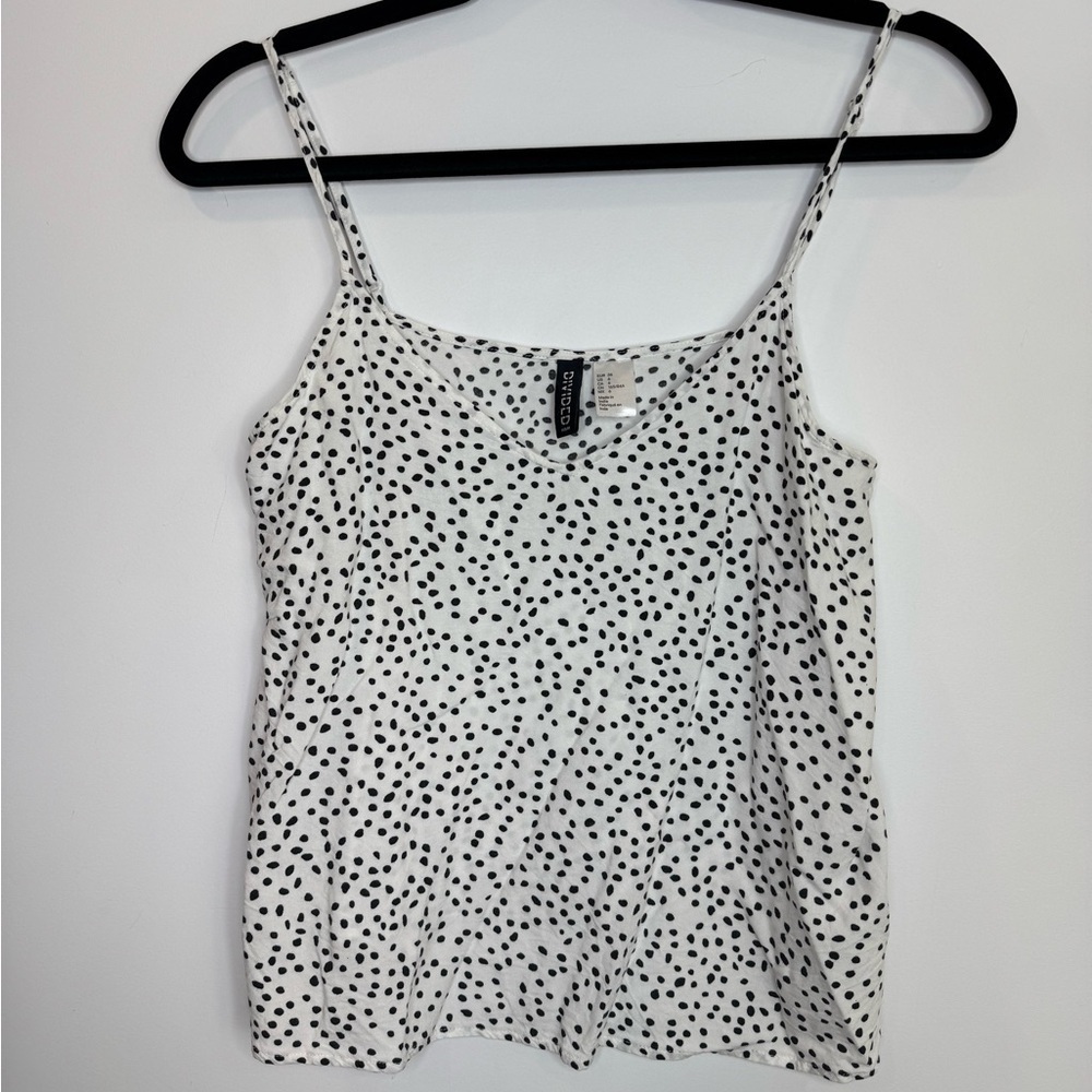 H&M Polka Dot Spaghetti Strap Top size 6